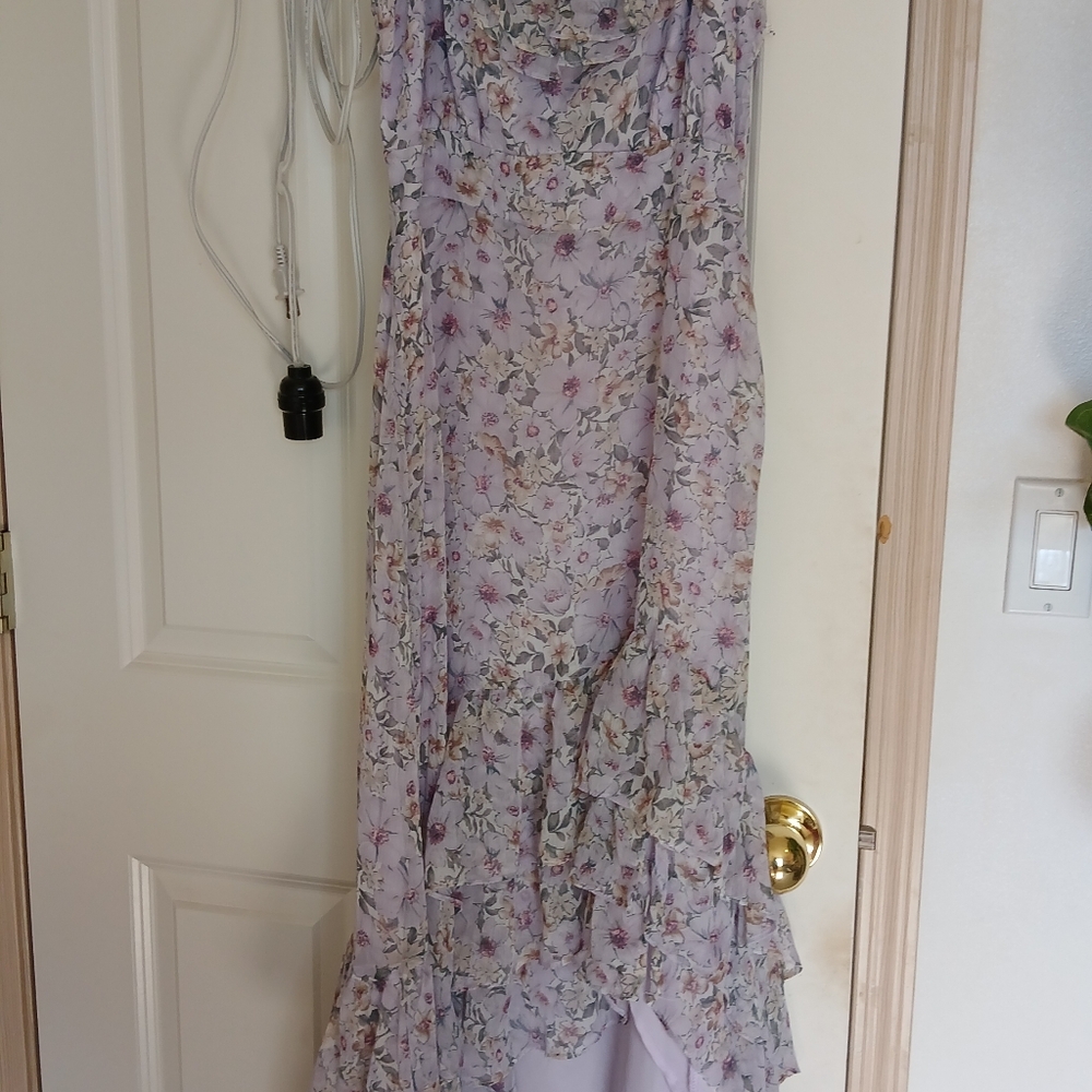 ASTR the Label Lilac Floral Dress - Picture 2 of 4